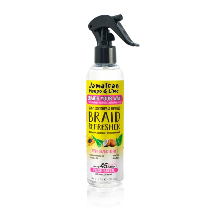 Jamaican mango & lime 6-in-1 soothes & revives braid refresher 237ml